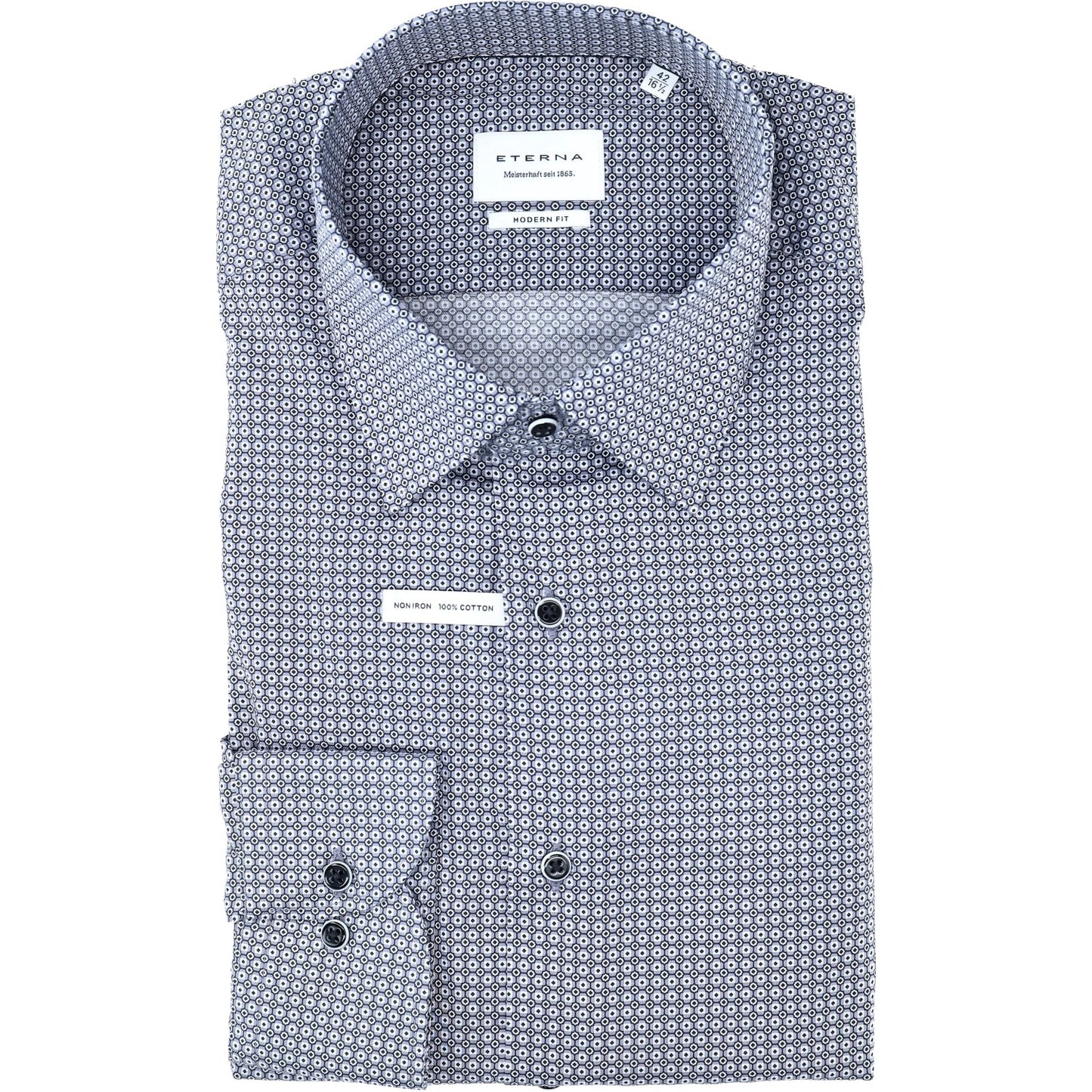 eterna Herren Hemd in grau