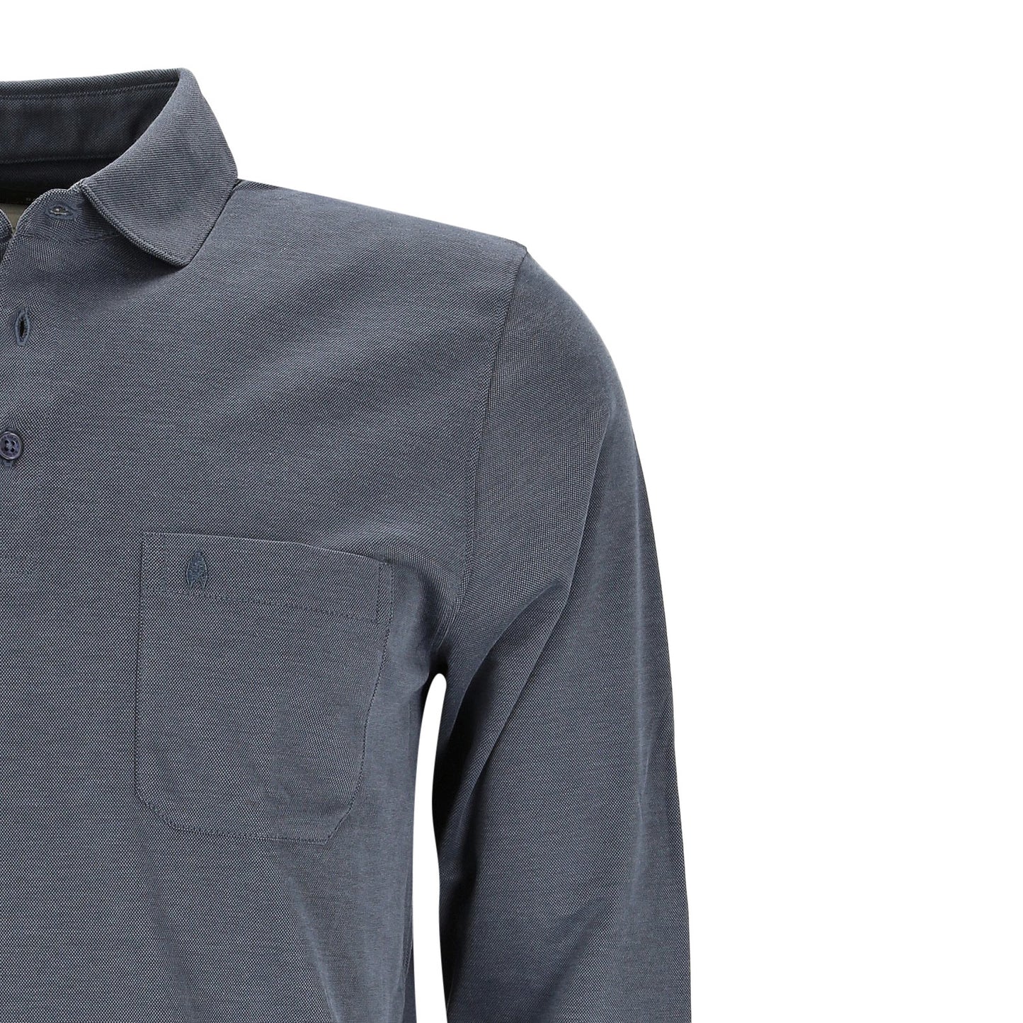 Ragman Herren Long Sleeve in blau