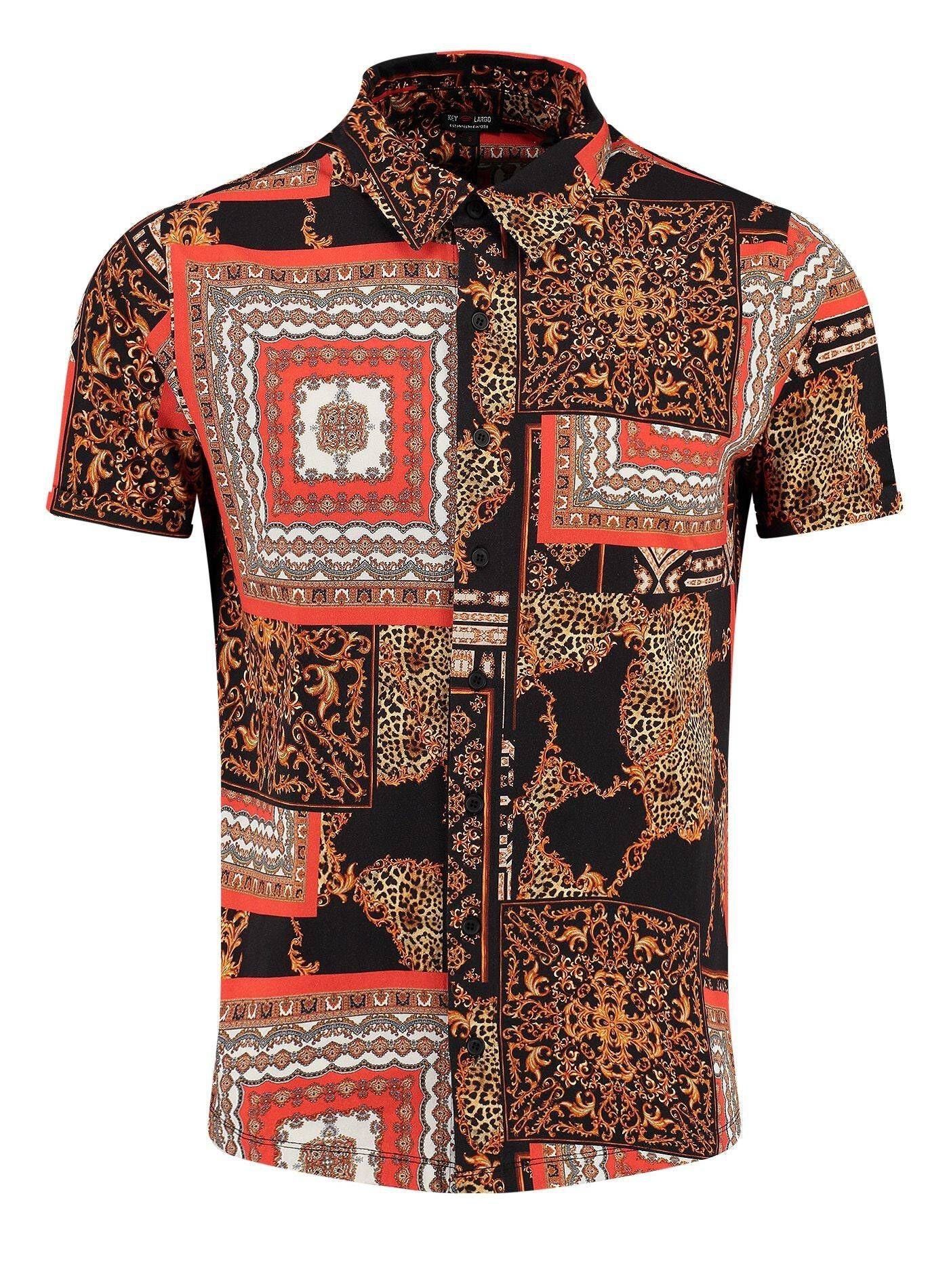 Key Largo Herren Hemd in schwarz