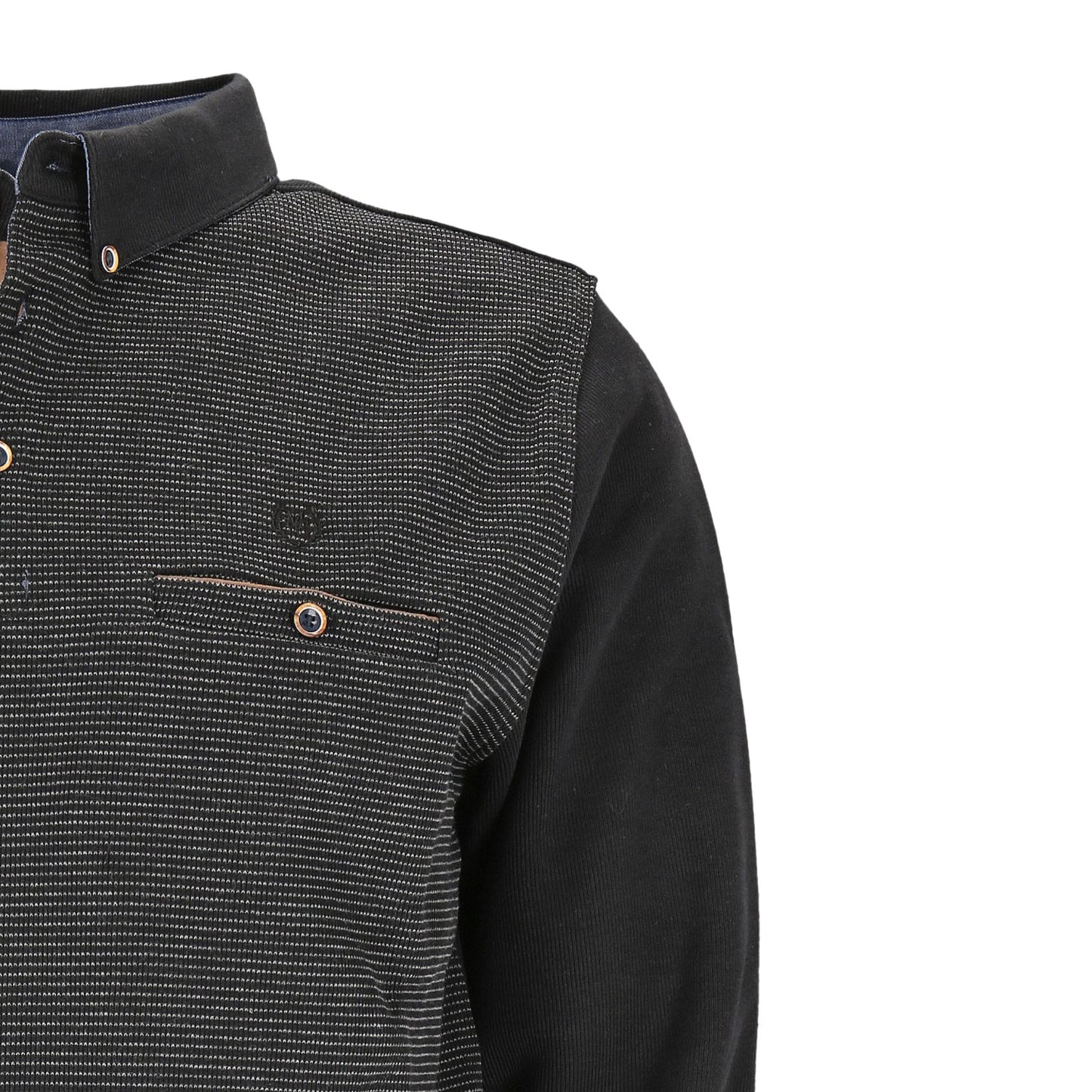 Mode Monte Carlo Herren Sweat-Shirt in schwarz
