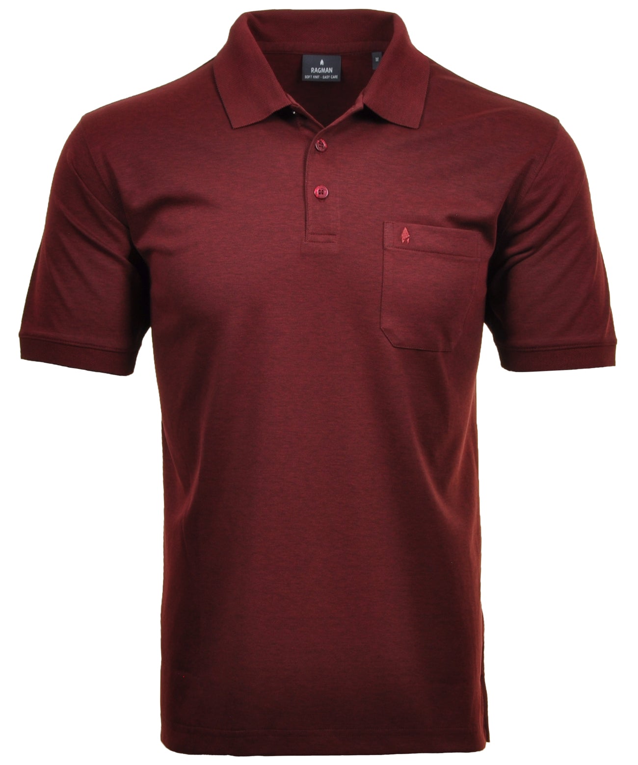 Ragman Herren Poloshirt in rot