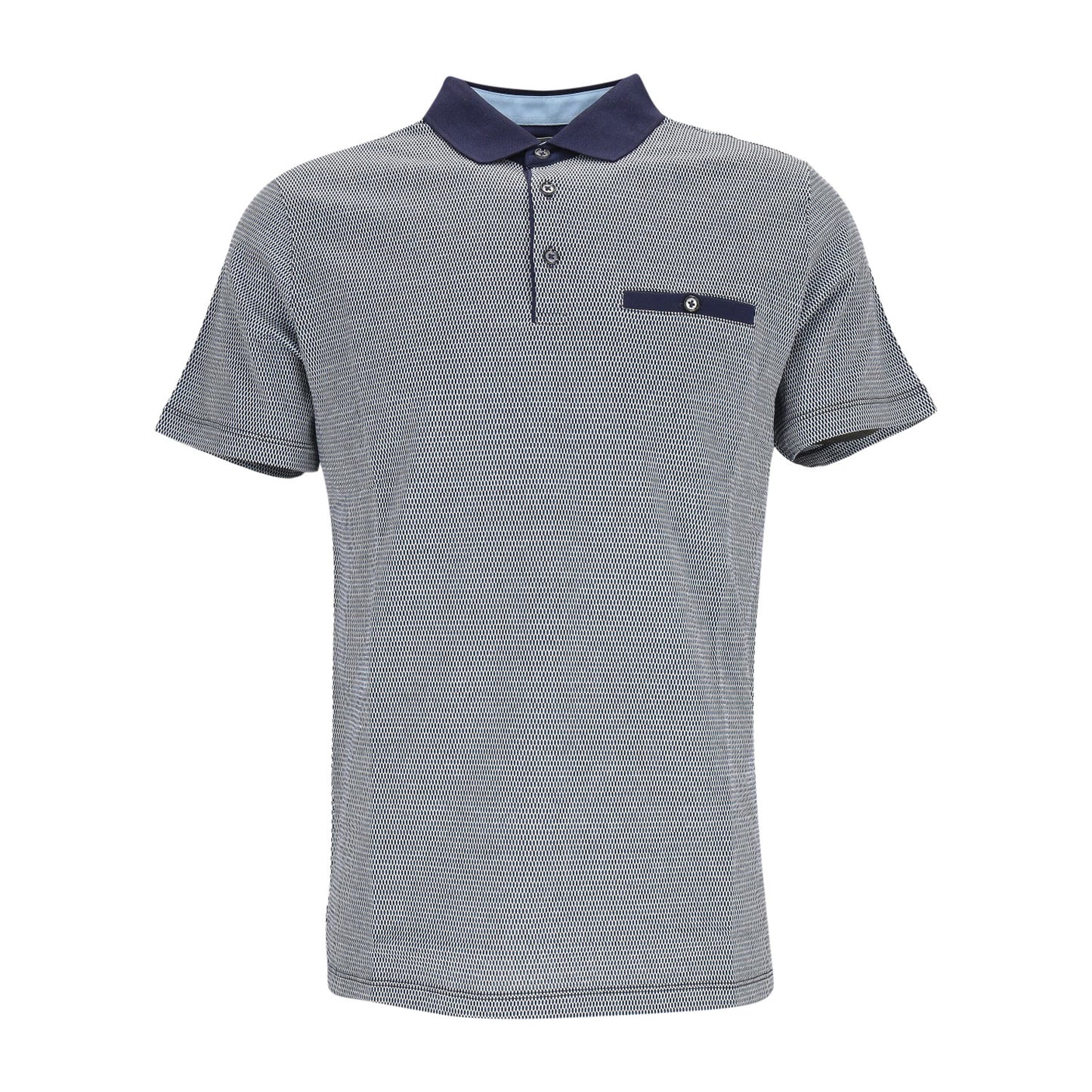 Ragman Herren Poloshirt in blau