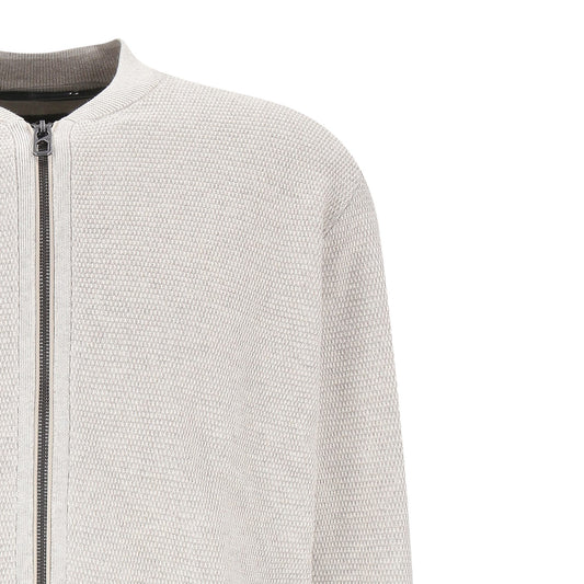 Casa Moda Herren Strickjacke in weiß