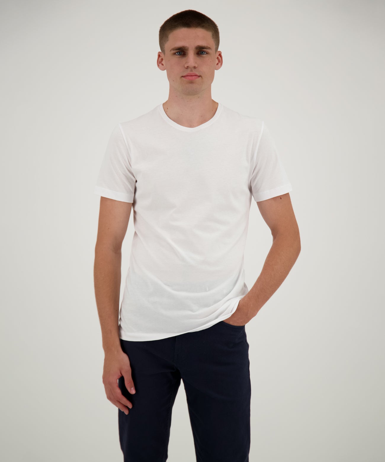 Ragman Herren T-Shirt in weiß