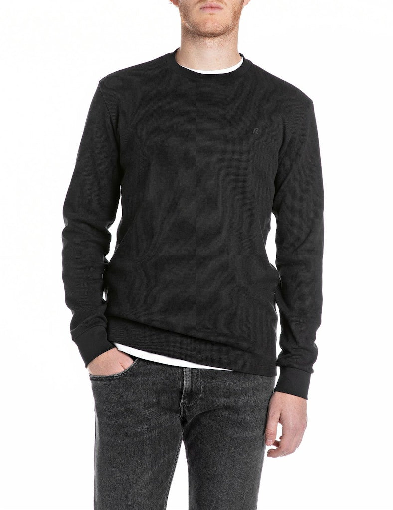 Replay Herren LongSleeve in schwarz