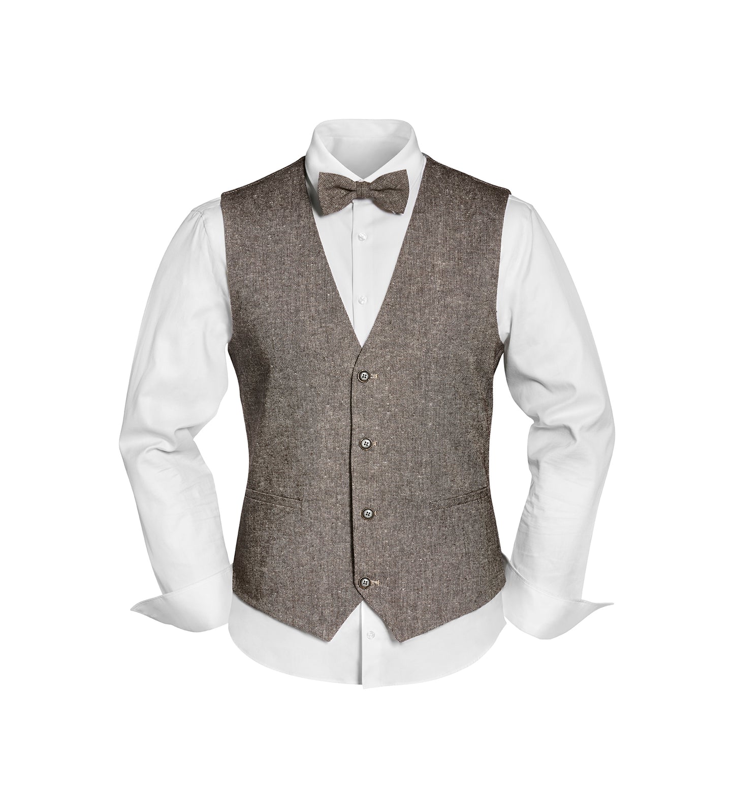 Prince Bowtie Herren Weste in beige