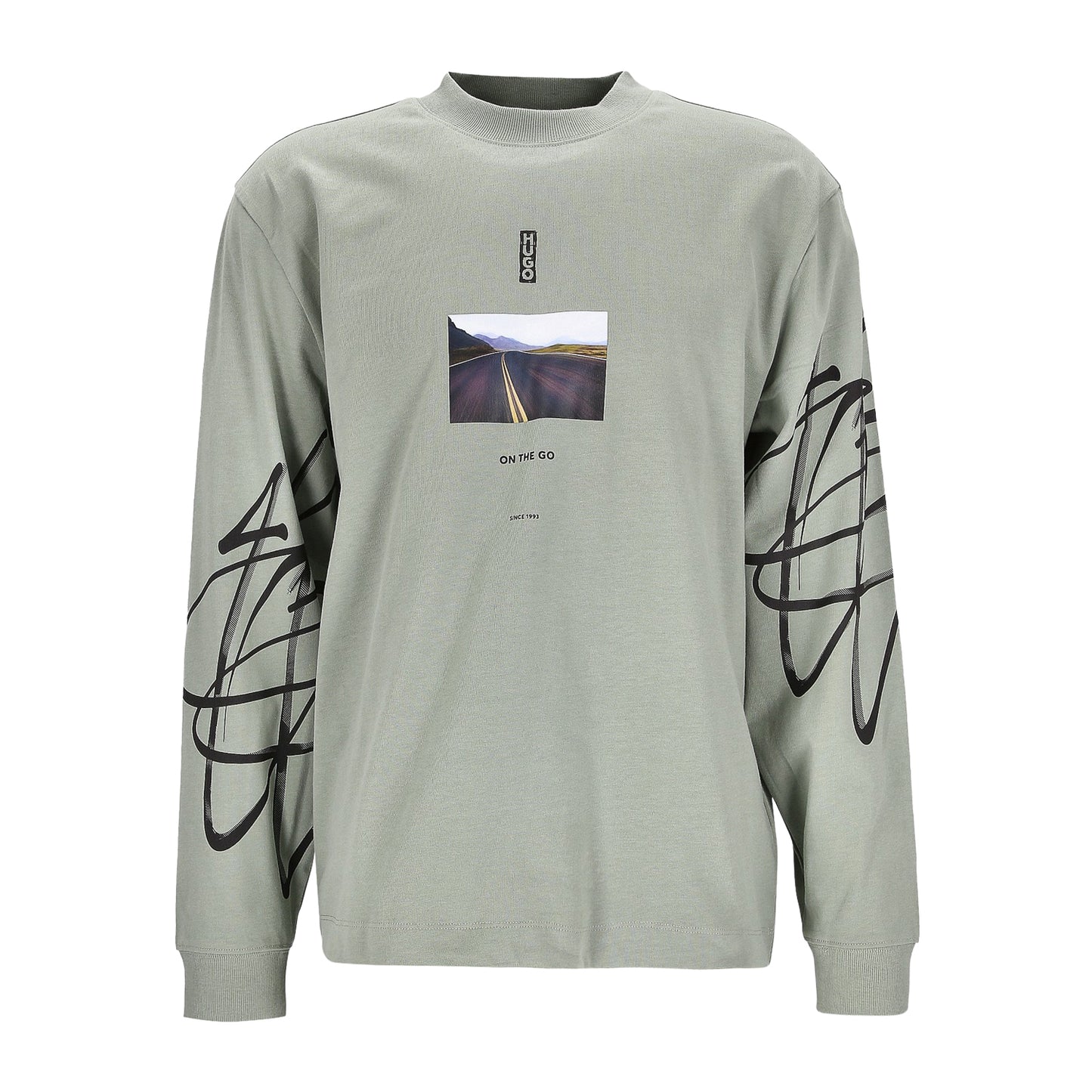 HUGO_Red Herren LongSleeve in grün