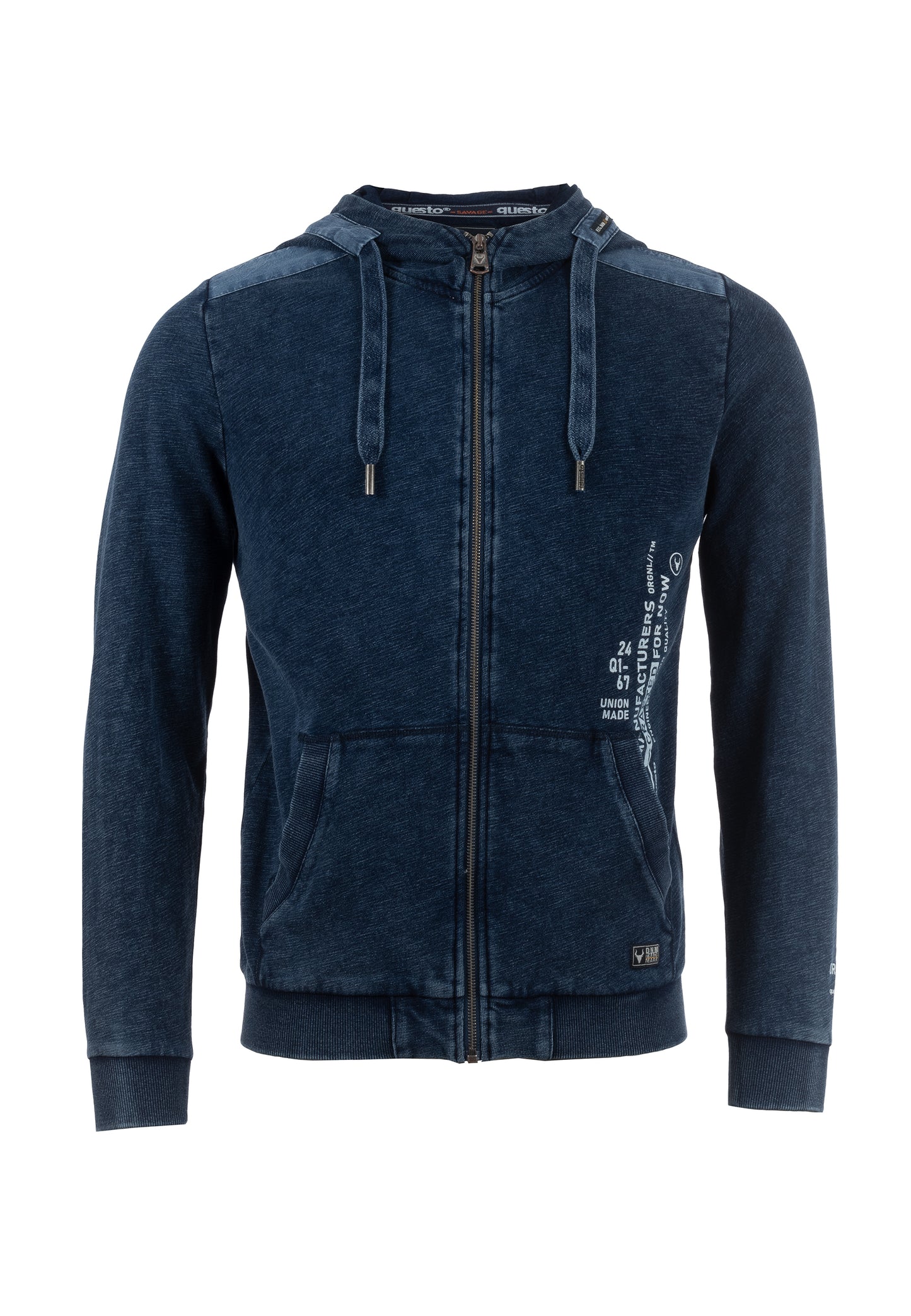 Questo Herren Sweat-Jacke in blau