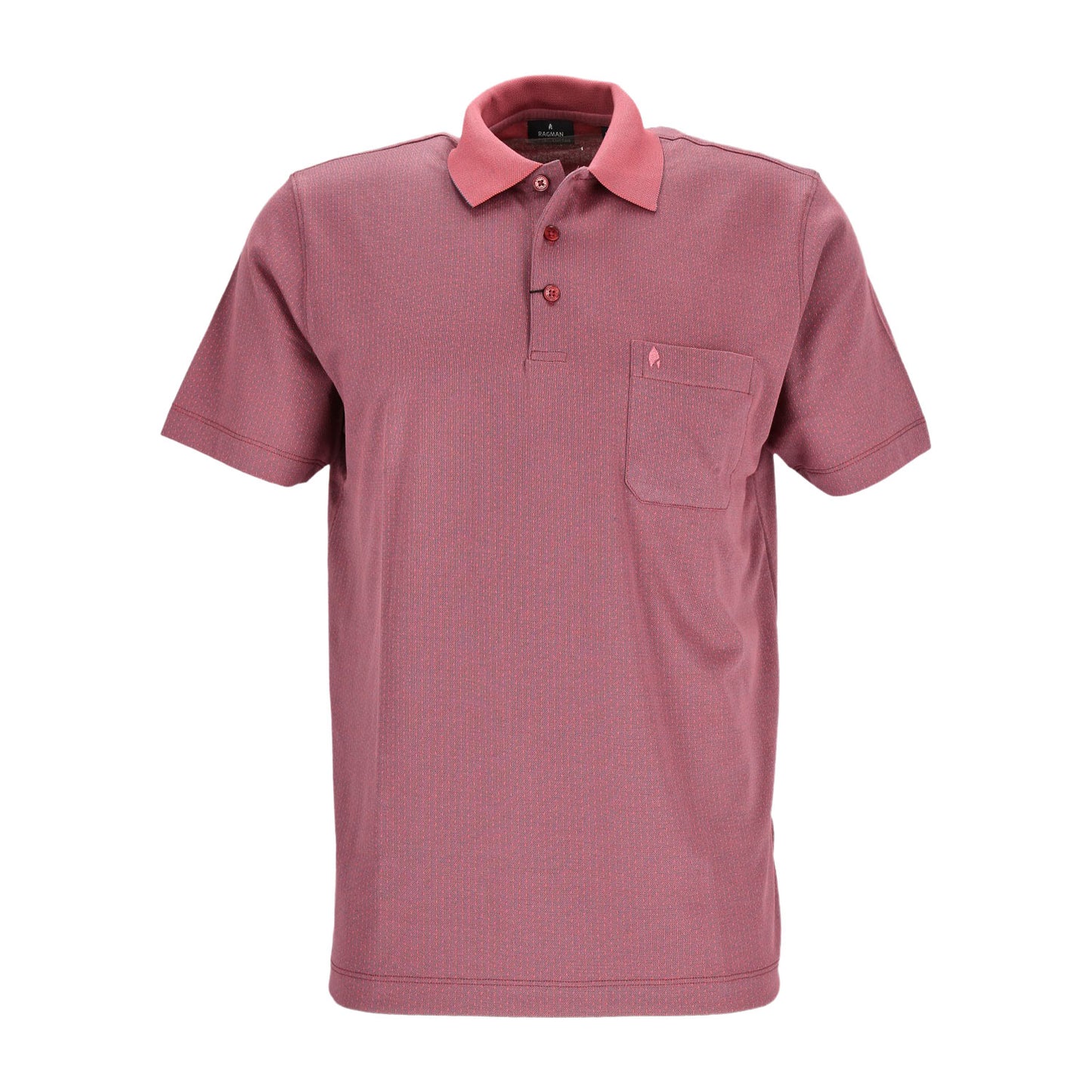 Ragman Herren Poloshirt in rot
