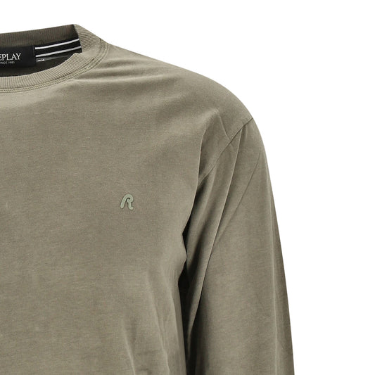 Replay Herren LongSleeve in oliv