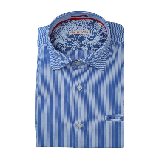 Two Flowers Herren  in blau