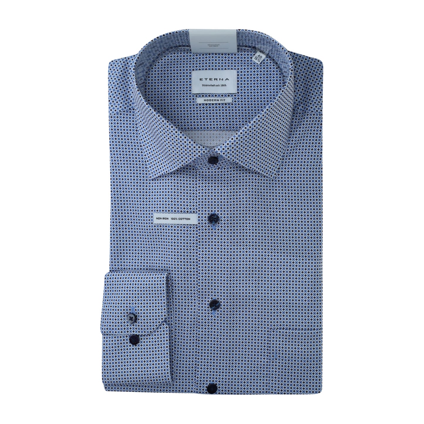 eterna Herren Hemd in blau
