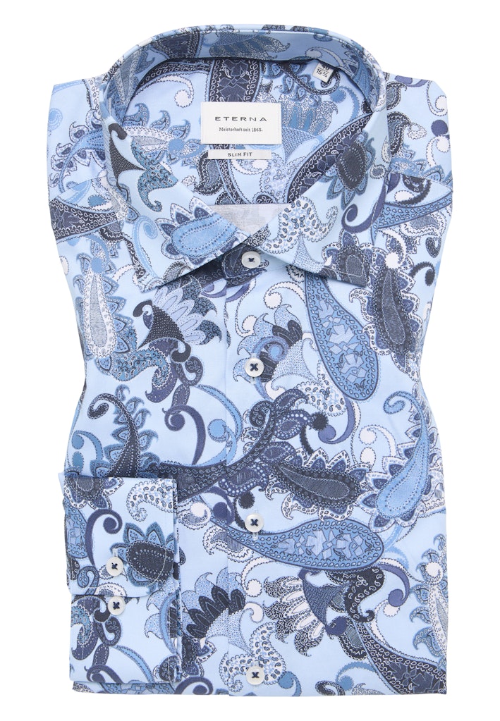 eterna Herren Hemd in blau