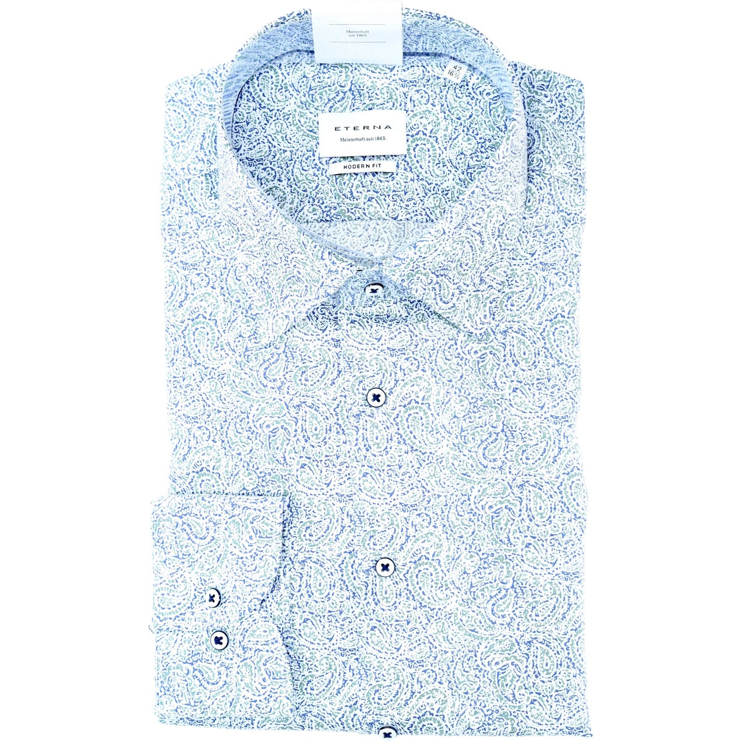 eterna Herren Hemd in blau