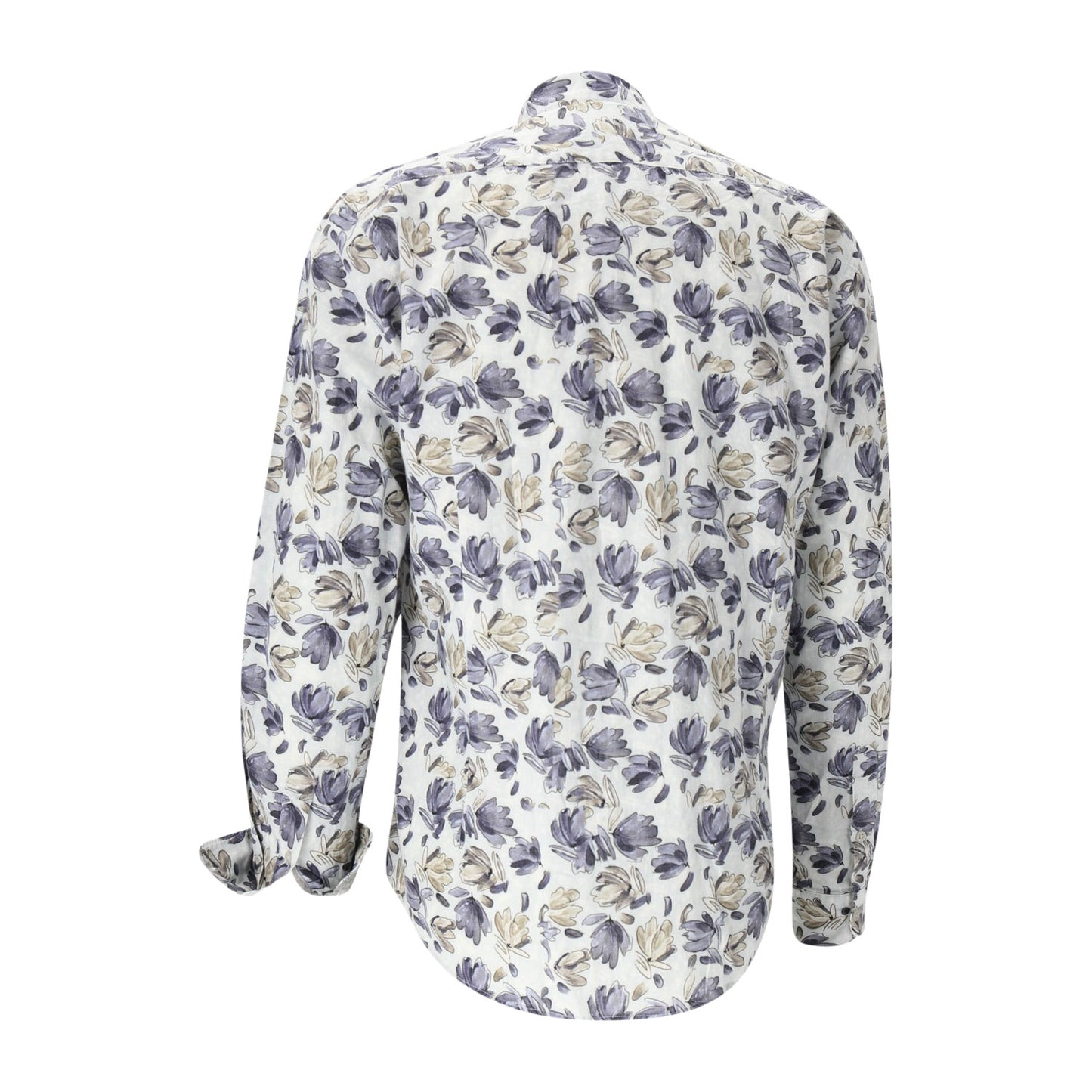 Two Flowers Herren Hemd in grau