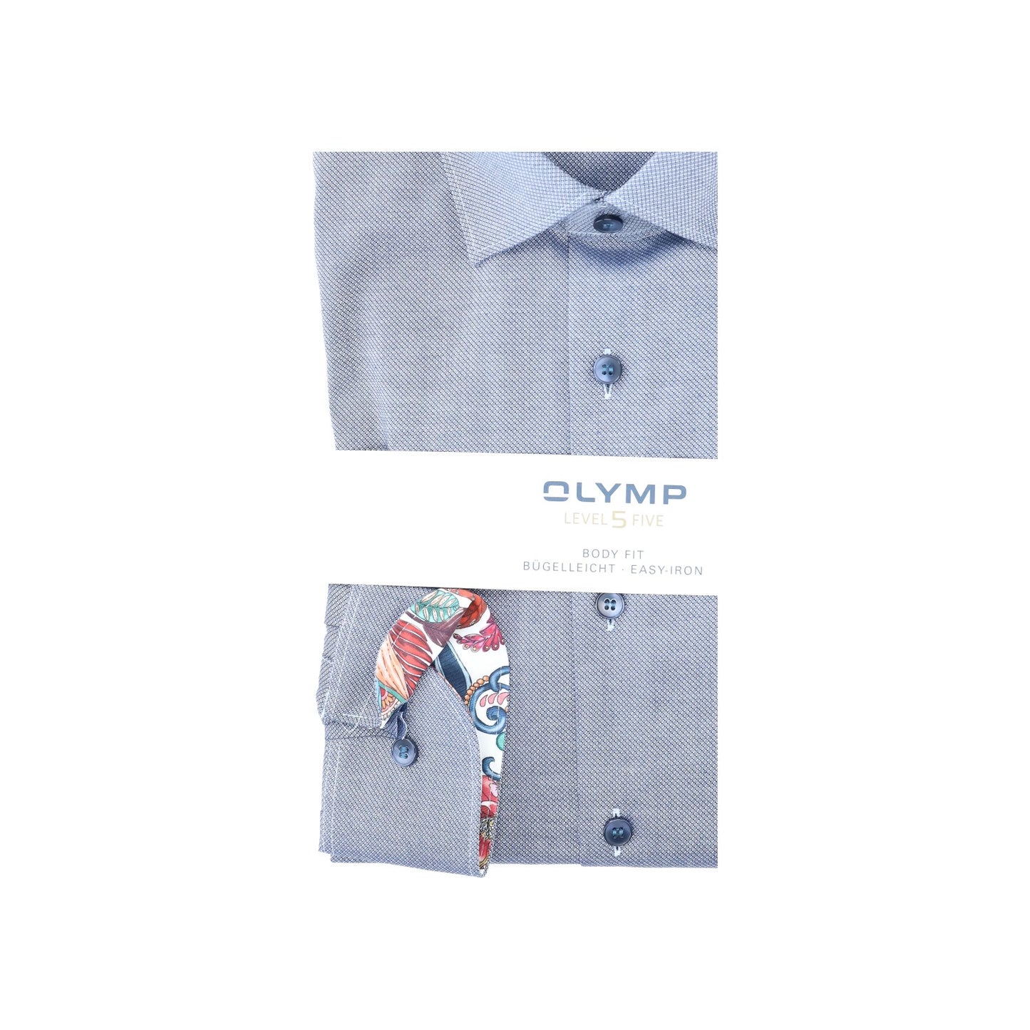 Olymp_BF Herren Hemd in blau