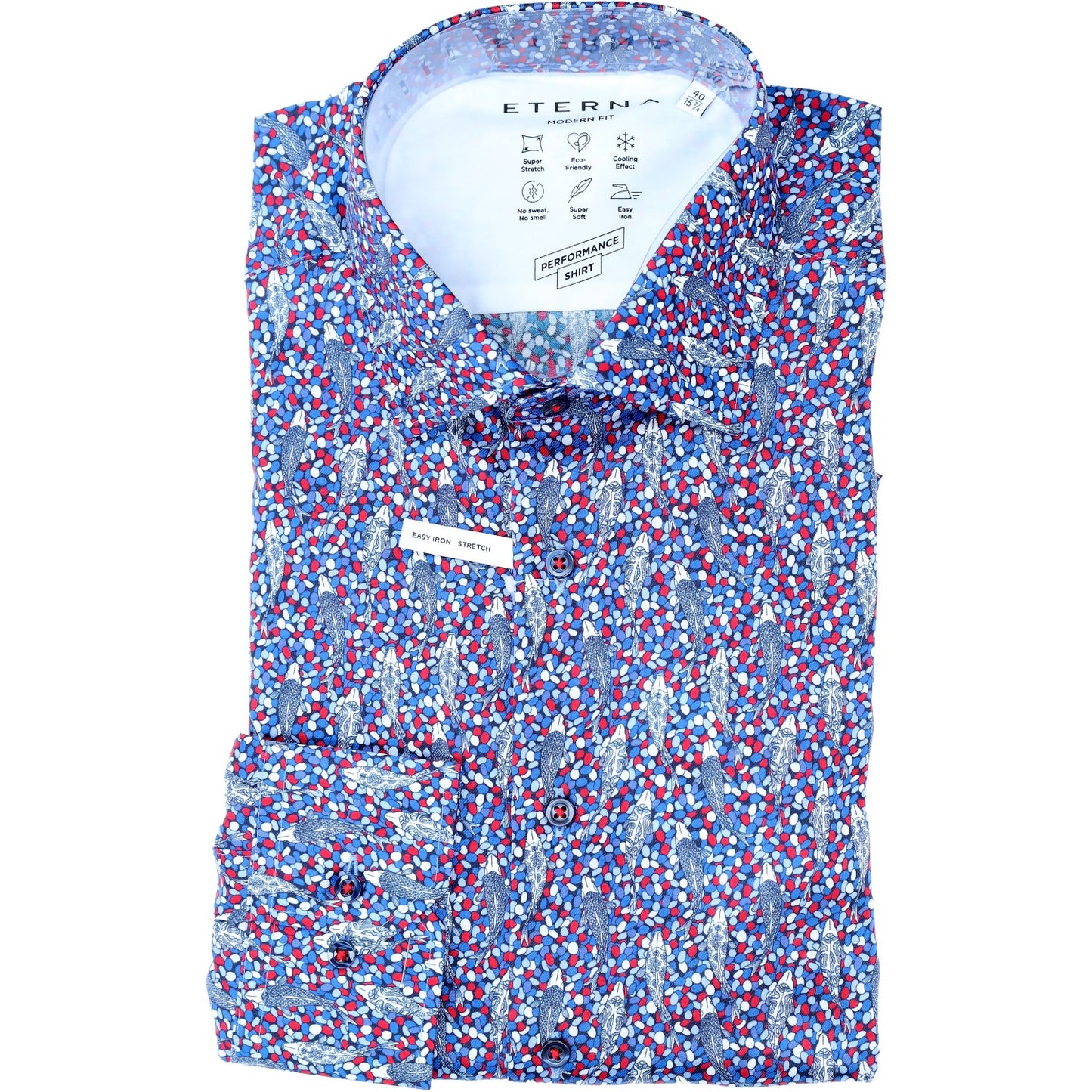 eterna Herren Hemd in blau
