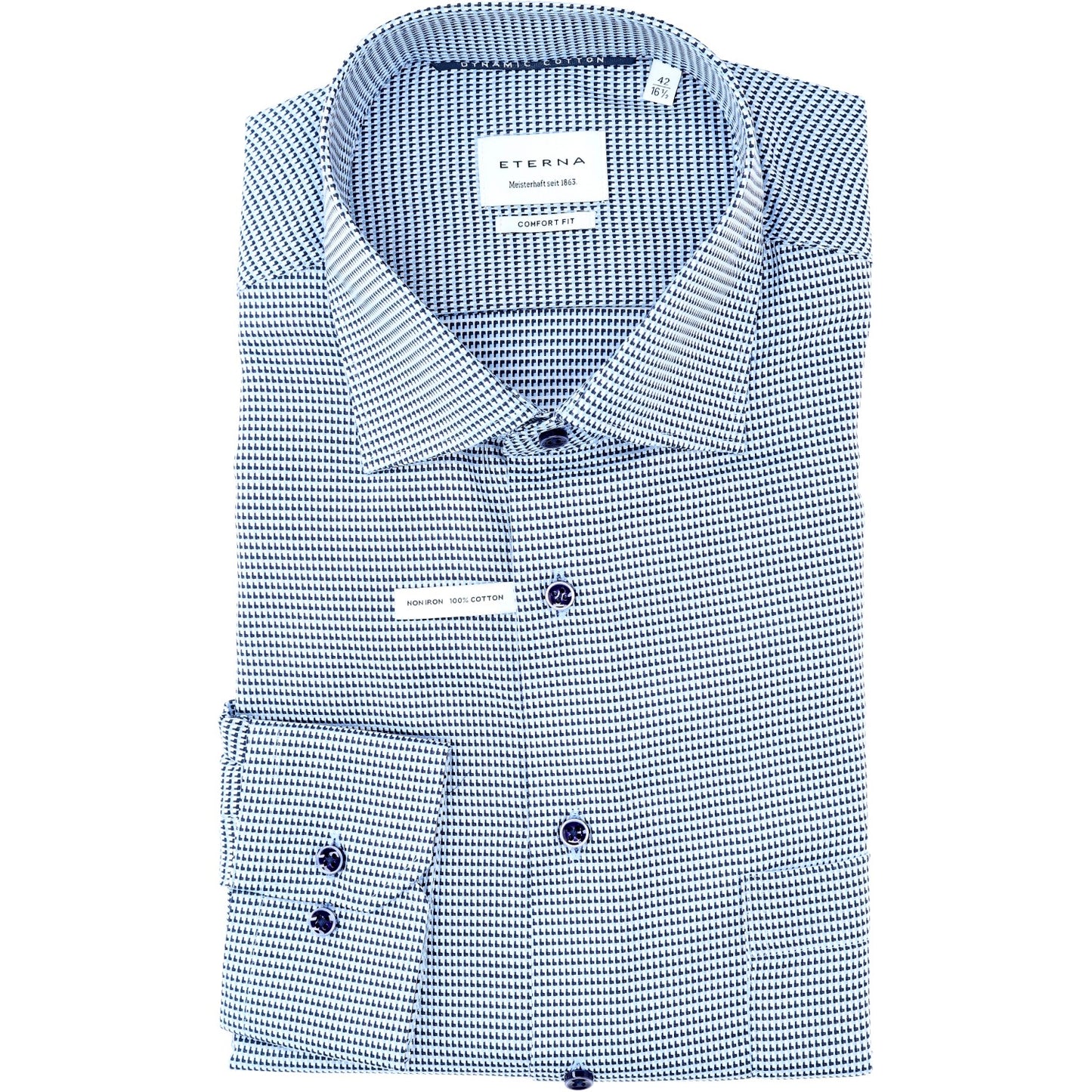 eterna Herren Hemd in blau