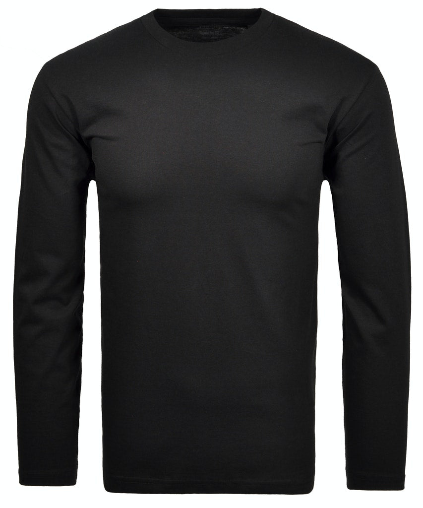Ragman Herren Long Sleeve in schwarz