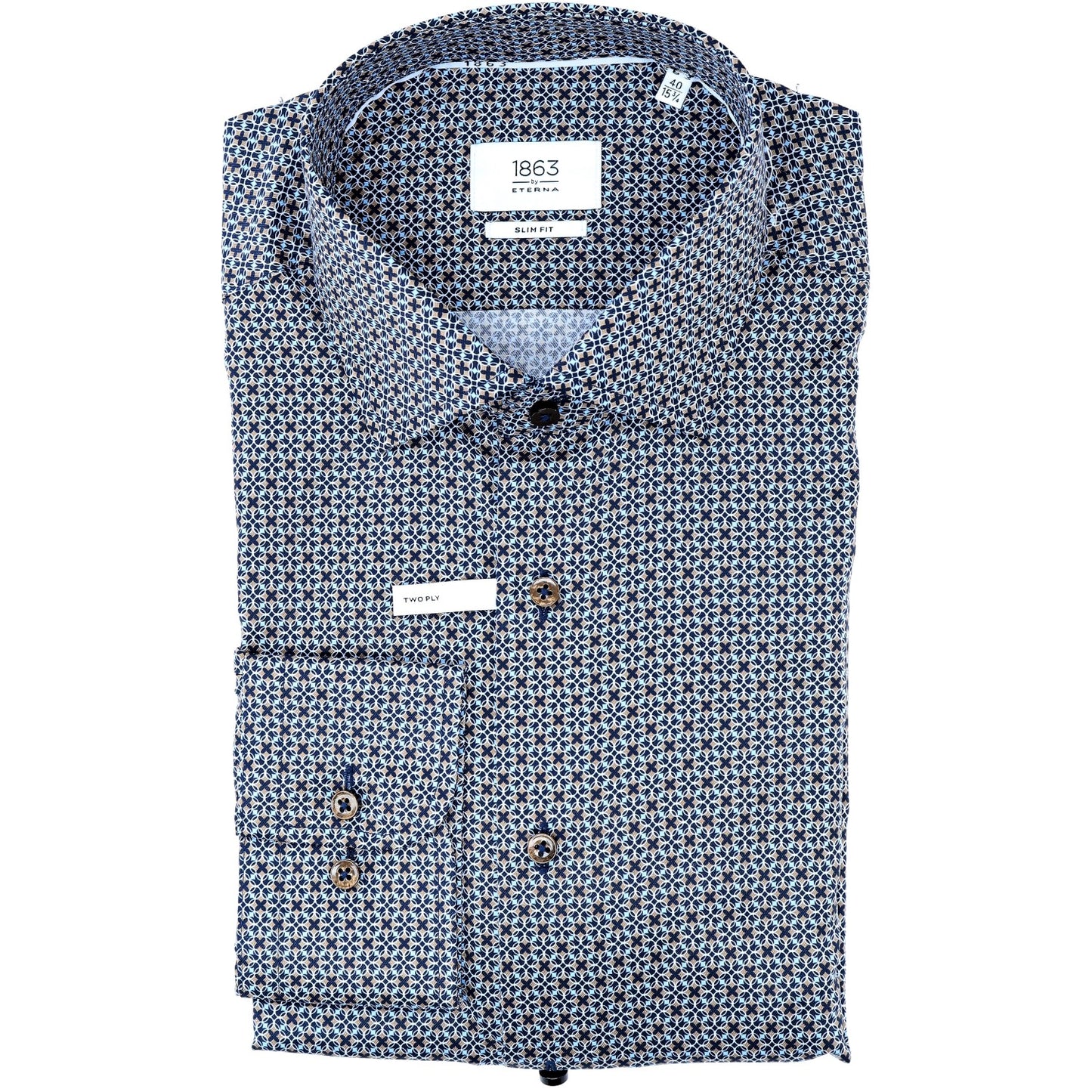 eterna Herren Hemd in blau