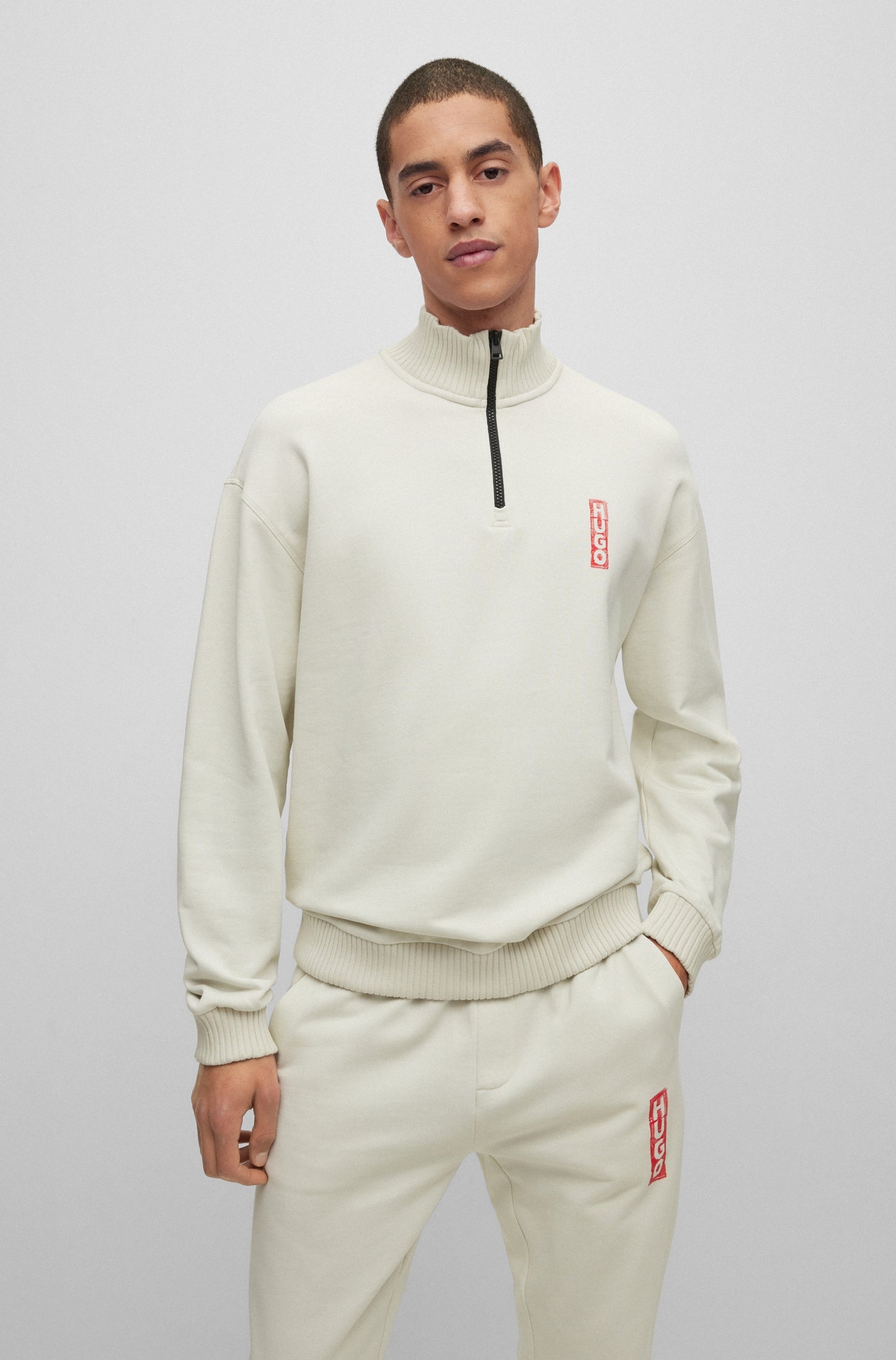 HUGO_Red Herren Sweat-Shirt in grün