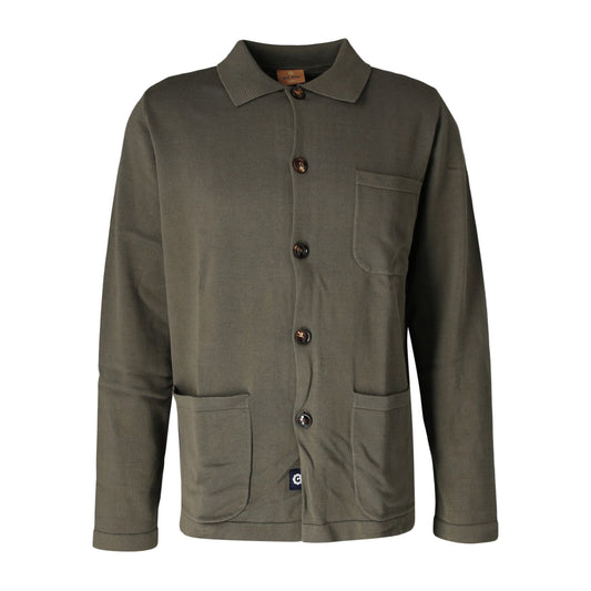 Mos Mosh Galery Herren Strickjacke in grün
