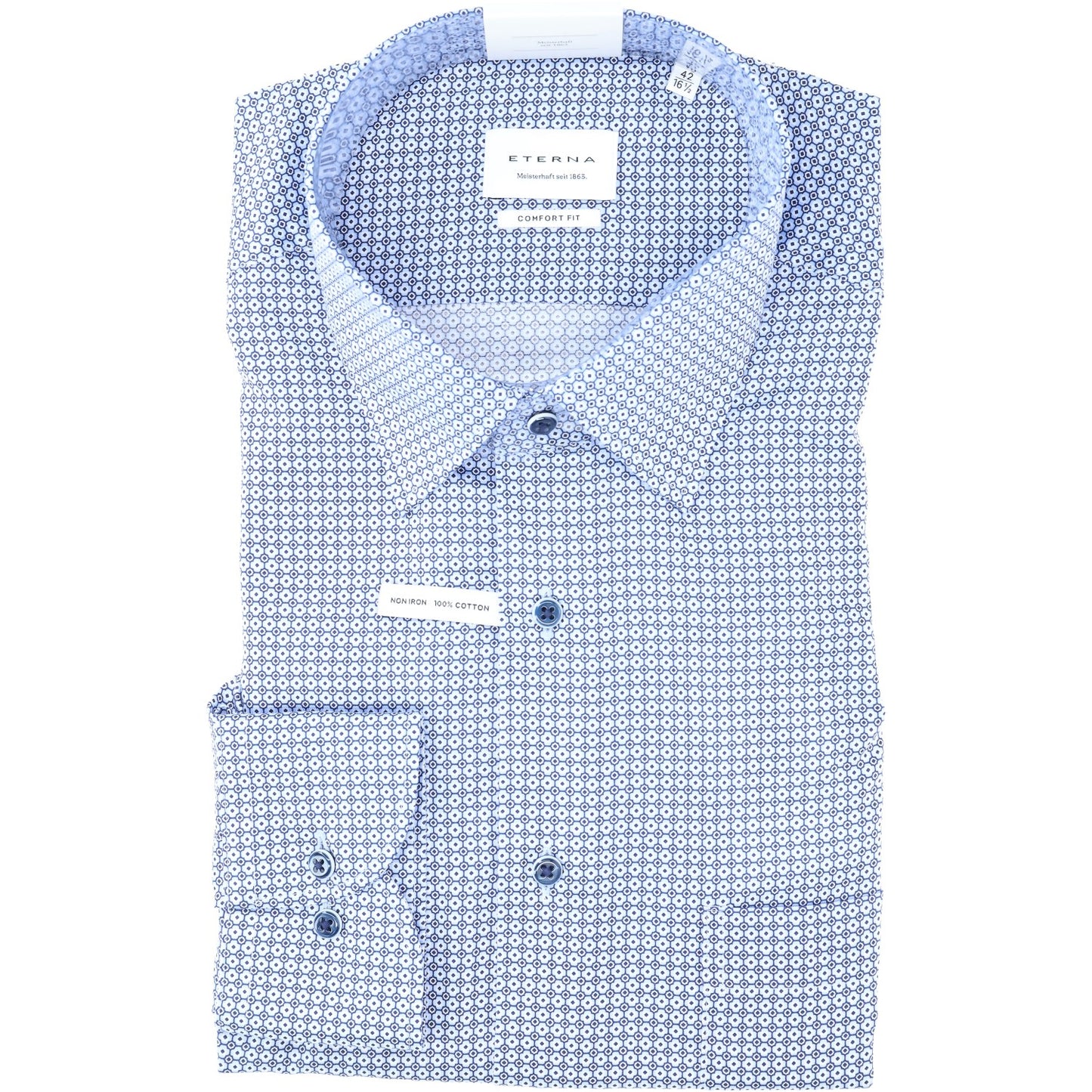 eterna Herren Hemd in blau