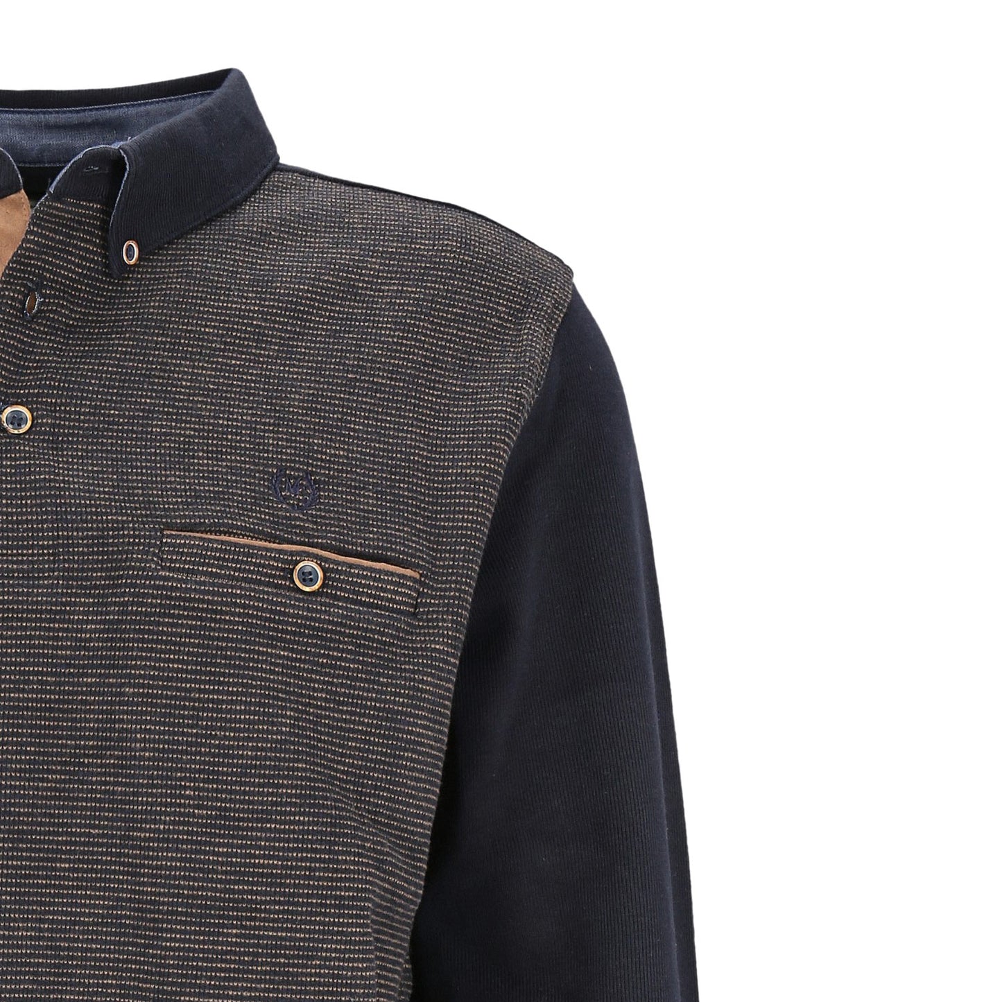 Mode Monte Carlo Herren Sweat-Shirt in blau