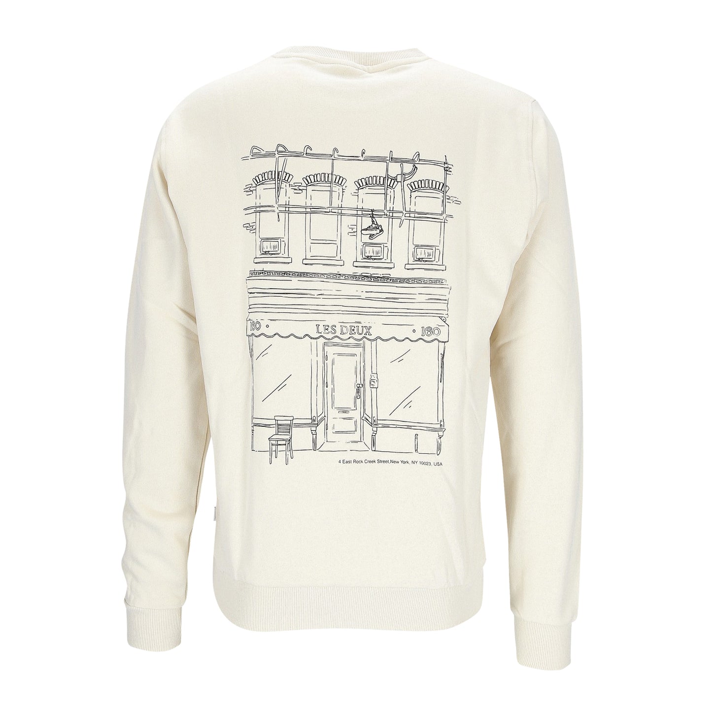 Les Deux Herren Sweat-Shirt in schwarz