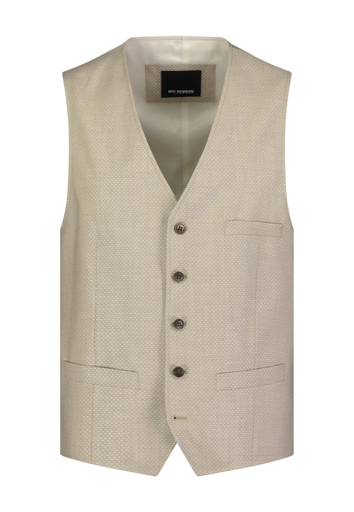 Roy Robson Herren Weste in beige