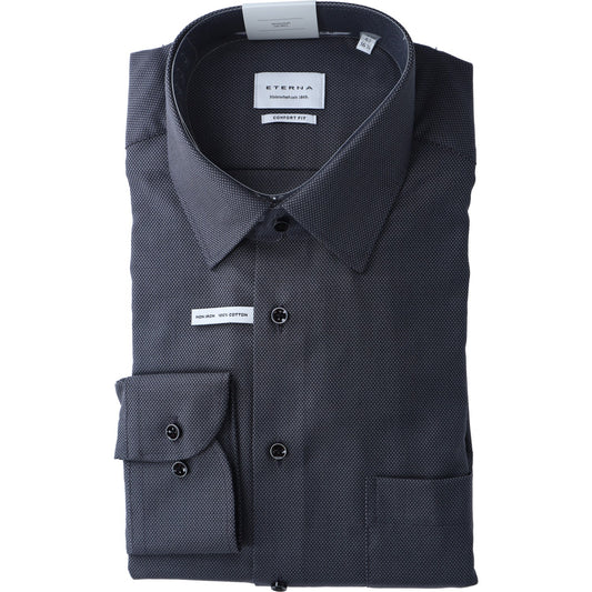 eterna Herren Hemd in schwarz