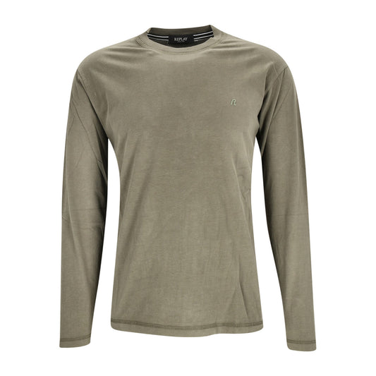 Replay Herren LongSleeve in oliv