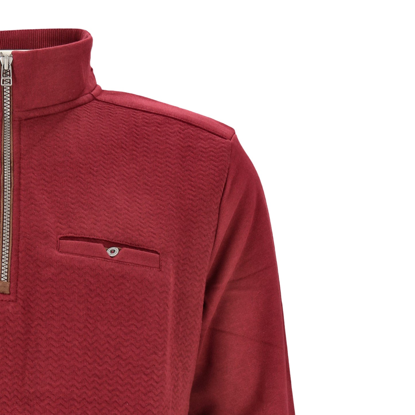 Ragman Herren Sweatshirt in bordeaux