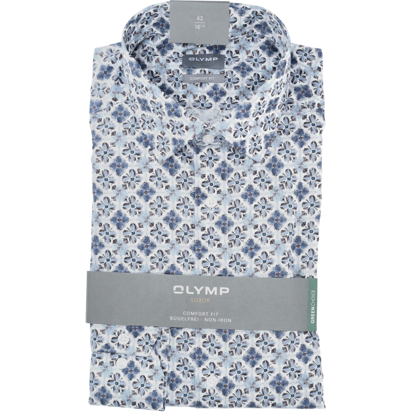 Olymp_CF Herren Hemd in blau