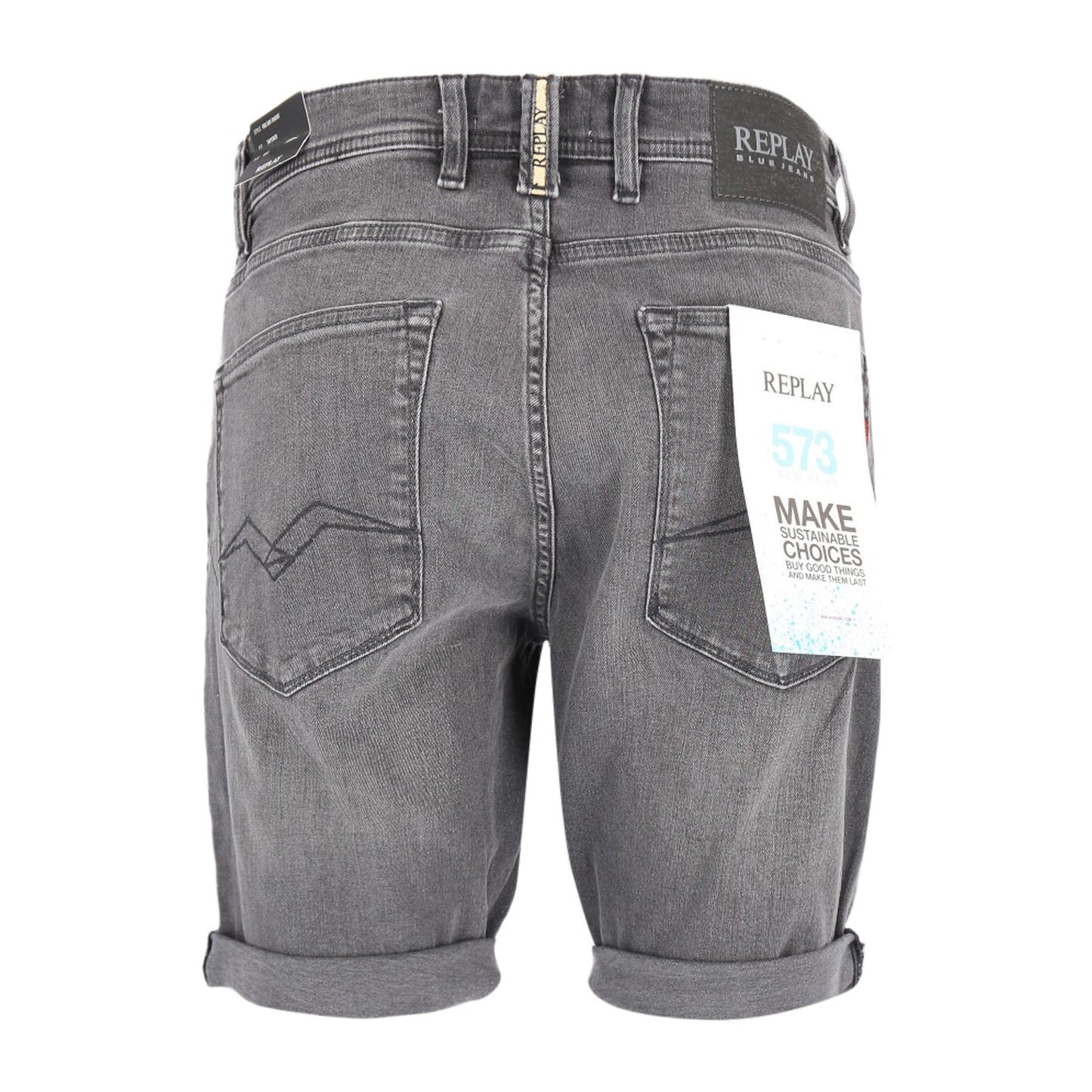 Replay Herren Short in grau