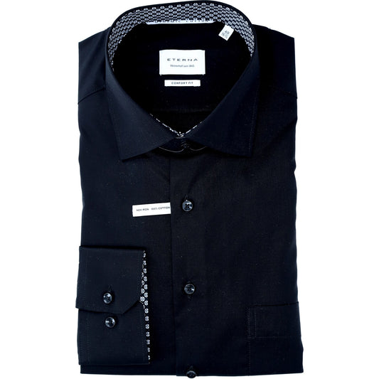 eterna Herren Hemd in schwarz