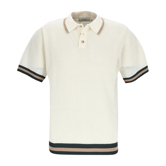 Les Deux Herren Polo in weiß