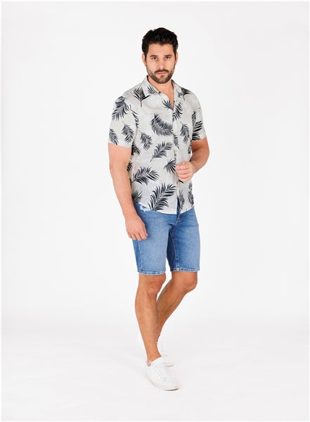 Key Largo Herren Hemd in blau