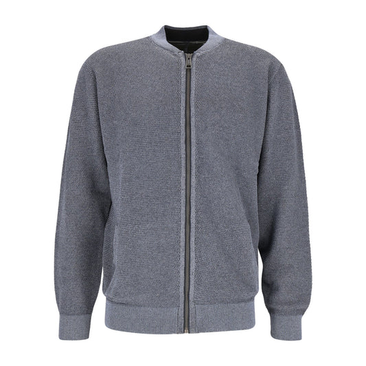Casa Moda Herren Strickjacke in silber