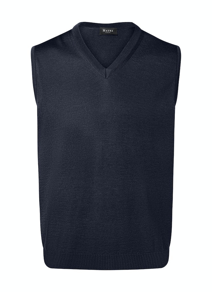 März Herren Pullunder in blau