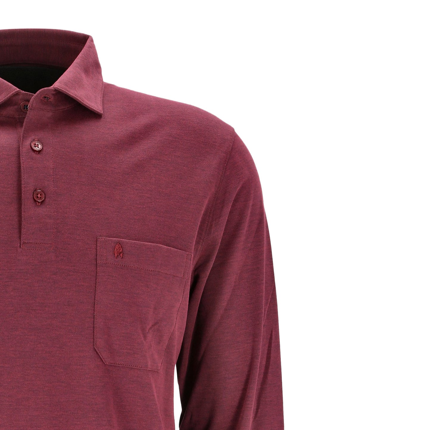 Ragman Herren Long Sleeve in rot