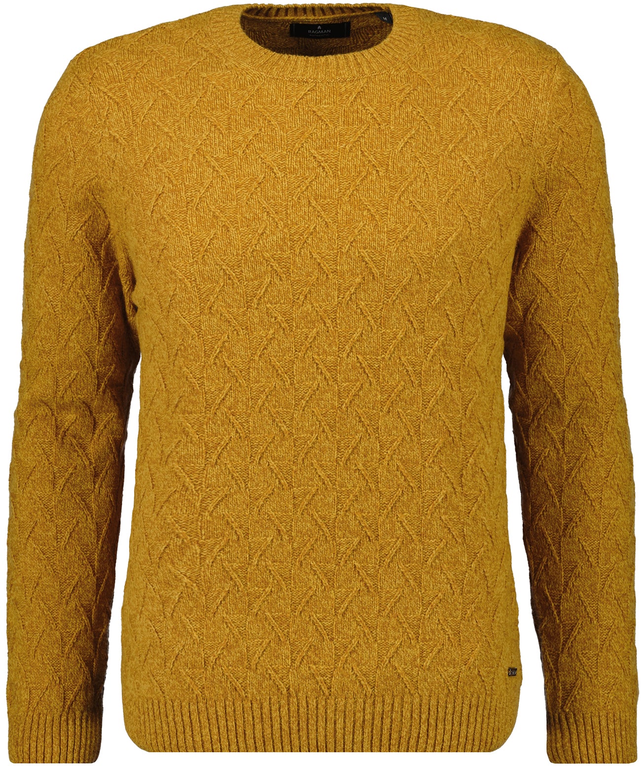 Ragman Herren Pullover in gelb