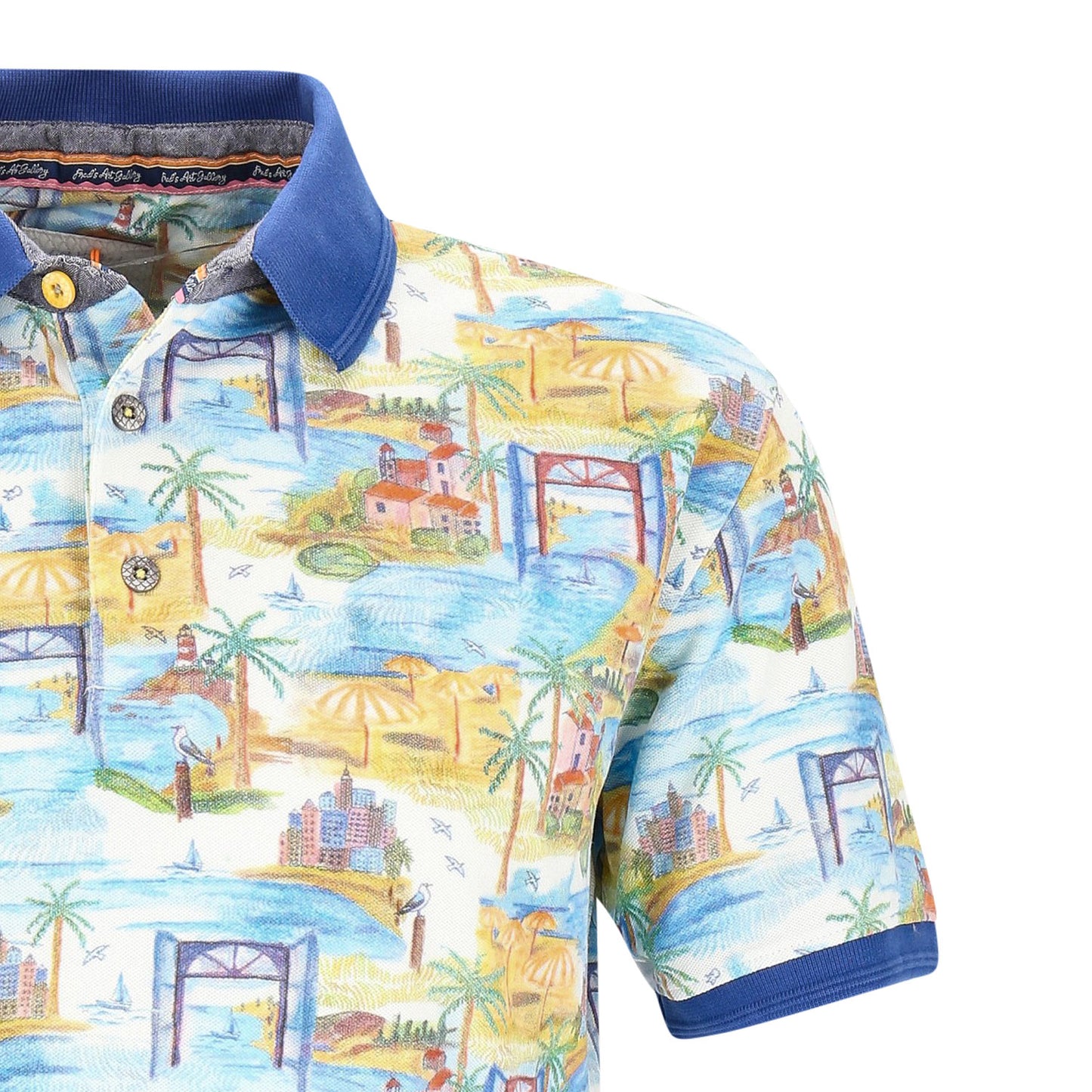 a Fish named Fred Herren Poloshirt in mehrfarbig