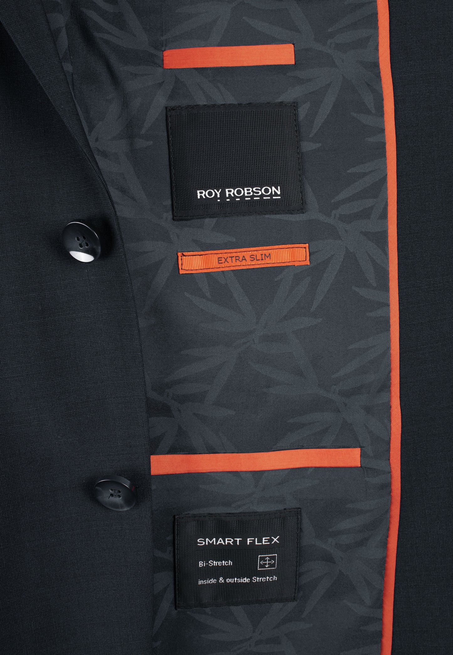 Roy Robson Herren Sakko in schwarz