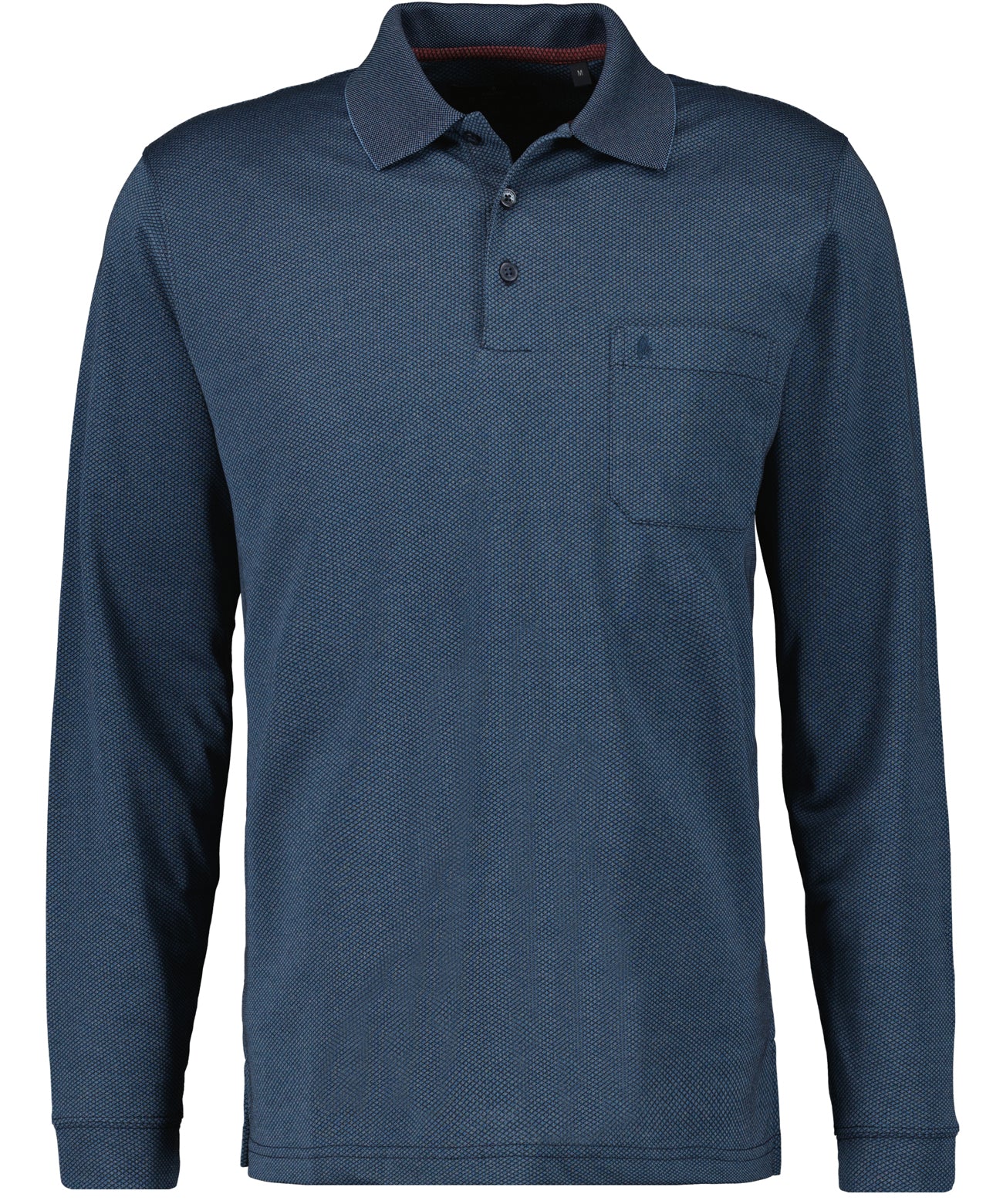 Ragman Herren Long Sleeve in blau