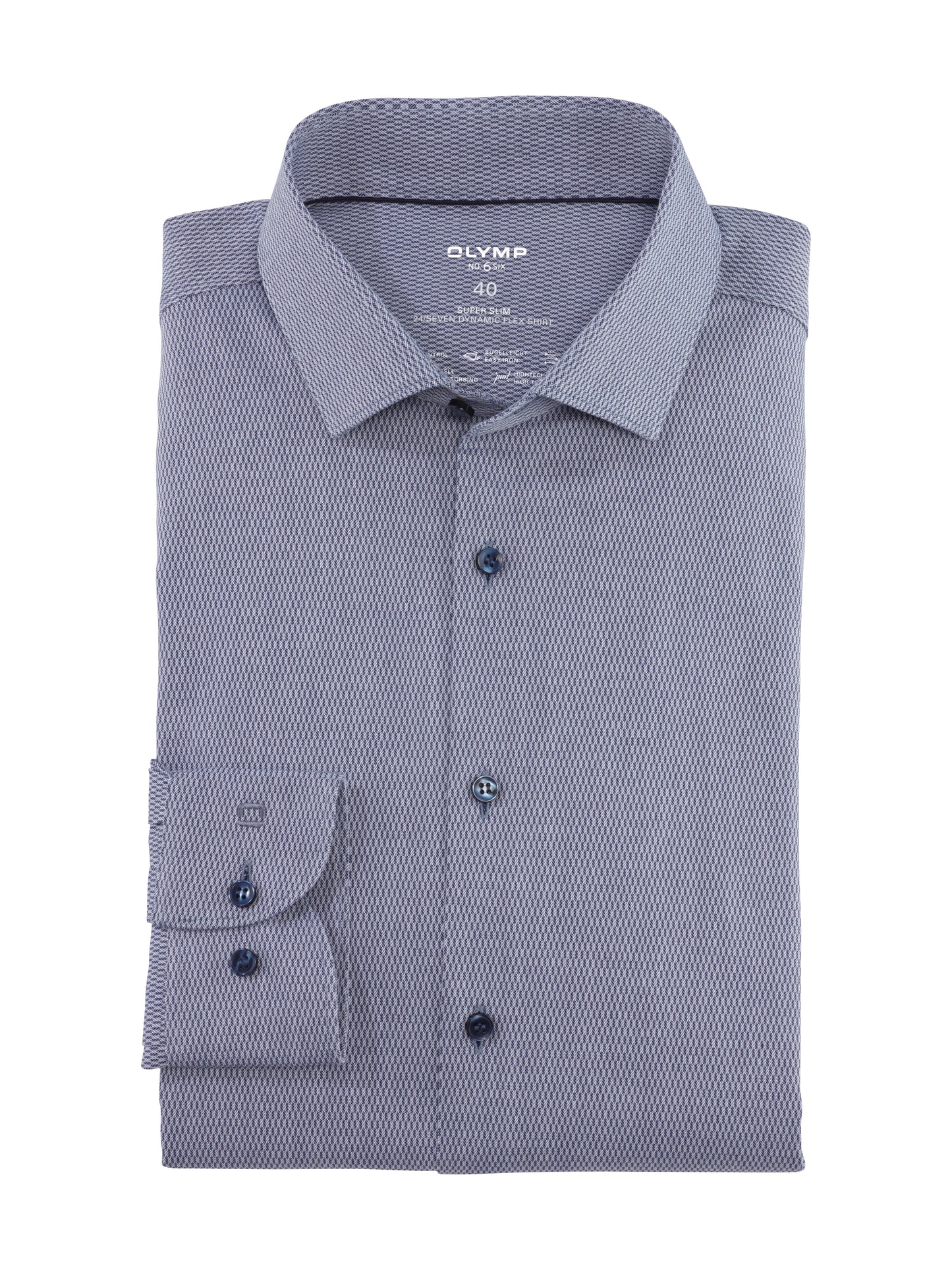 Olymp-Jersey_SF Herren Hemd in blau