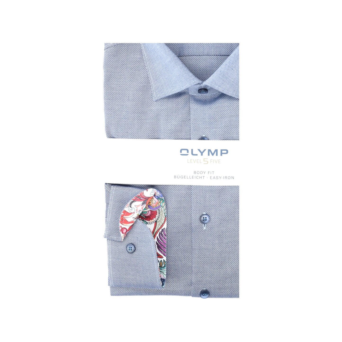 Olymp_BF Herren Hemd in blau