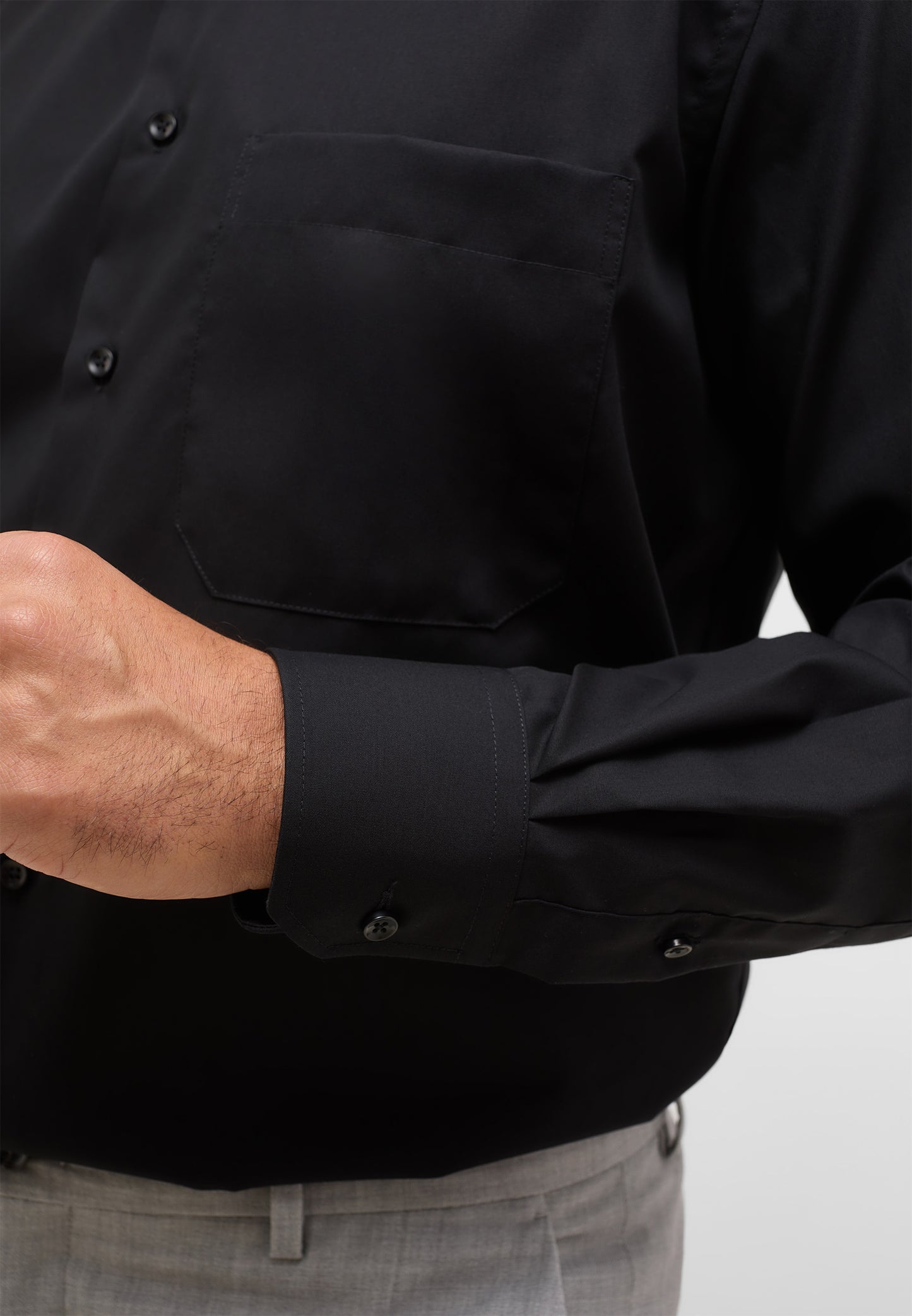 eterna Herren Hemd in schwarz