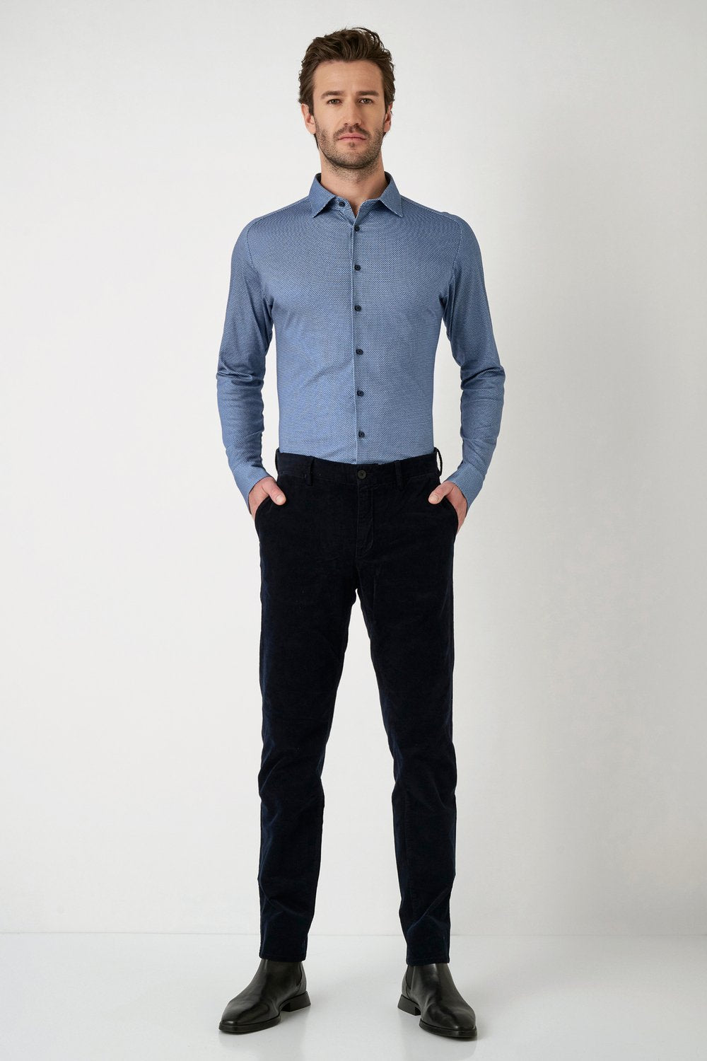 DeSoto Herren Hemd in blau