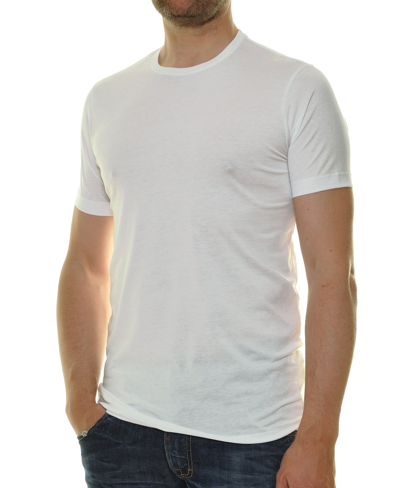 Ragman Herren T-Shirt in weiß